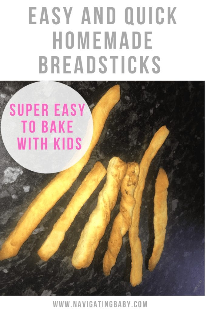 Easy and Quick Homemade Breadsticks