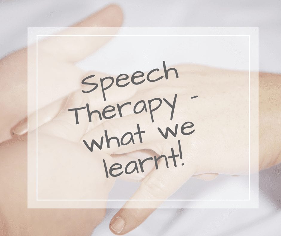 Speech and language therapy