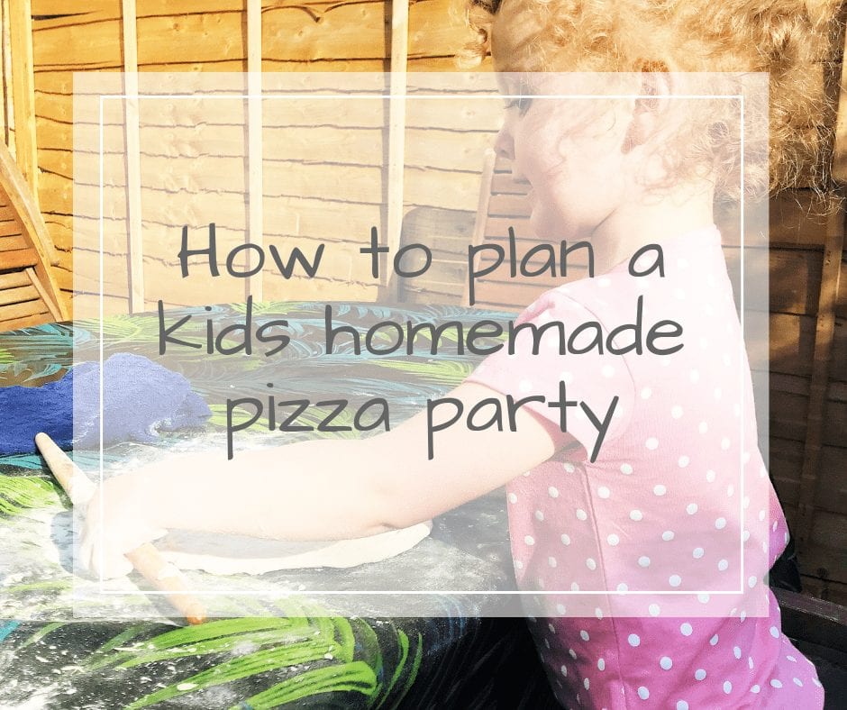 kids homemade pizza party