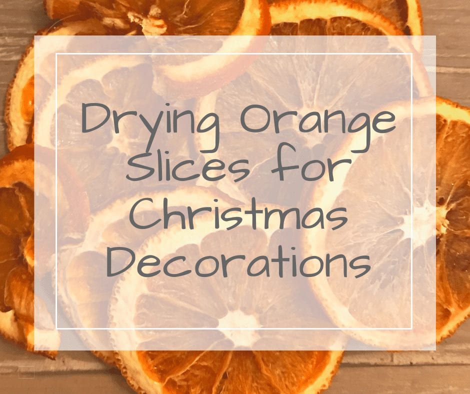 Drying Orange Slices for Christmas