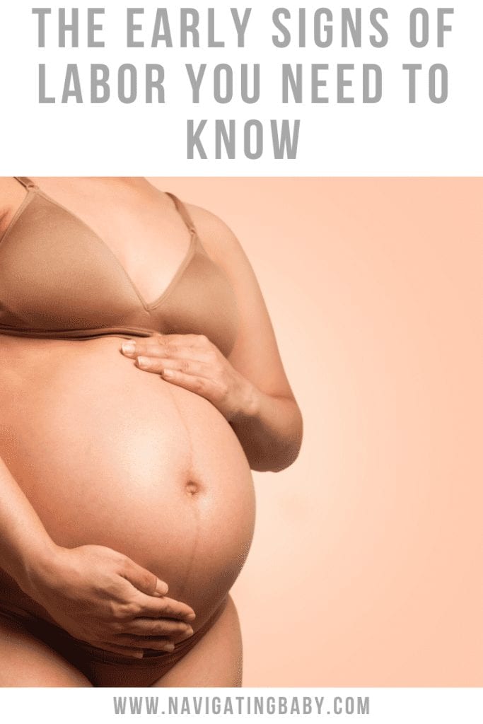 Early signs of labor pregnant woman