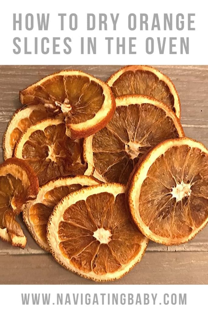 Drying Orange Slices in the oven