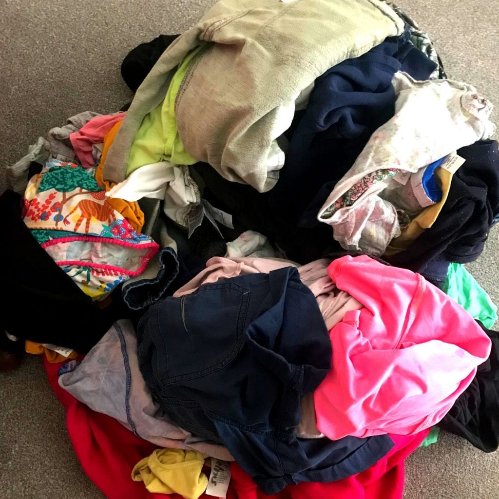 Washing pile to be cleaned by Laundrapp