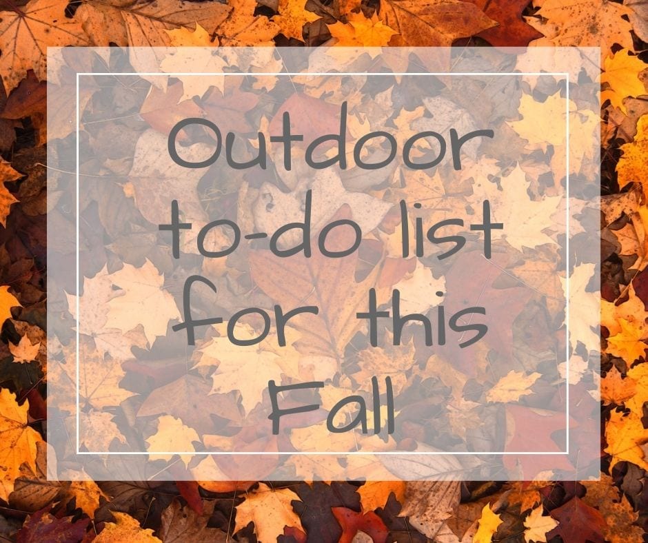 outdoor to-do list