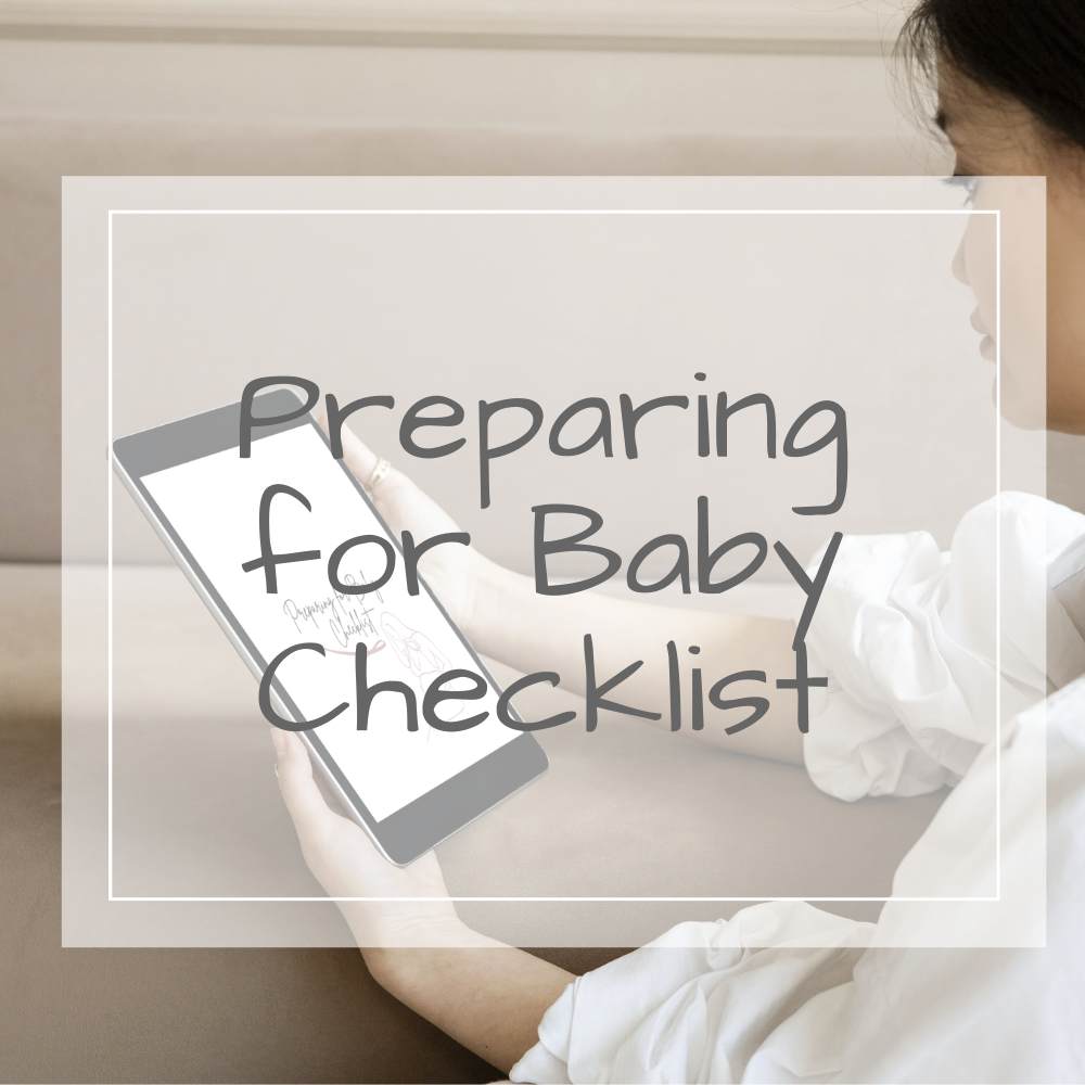 Checklist preparing for baby digital download