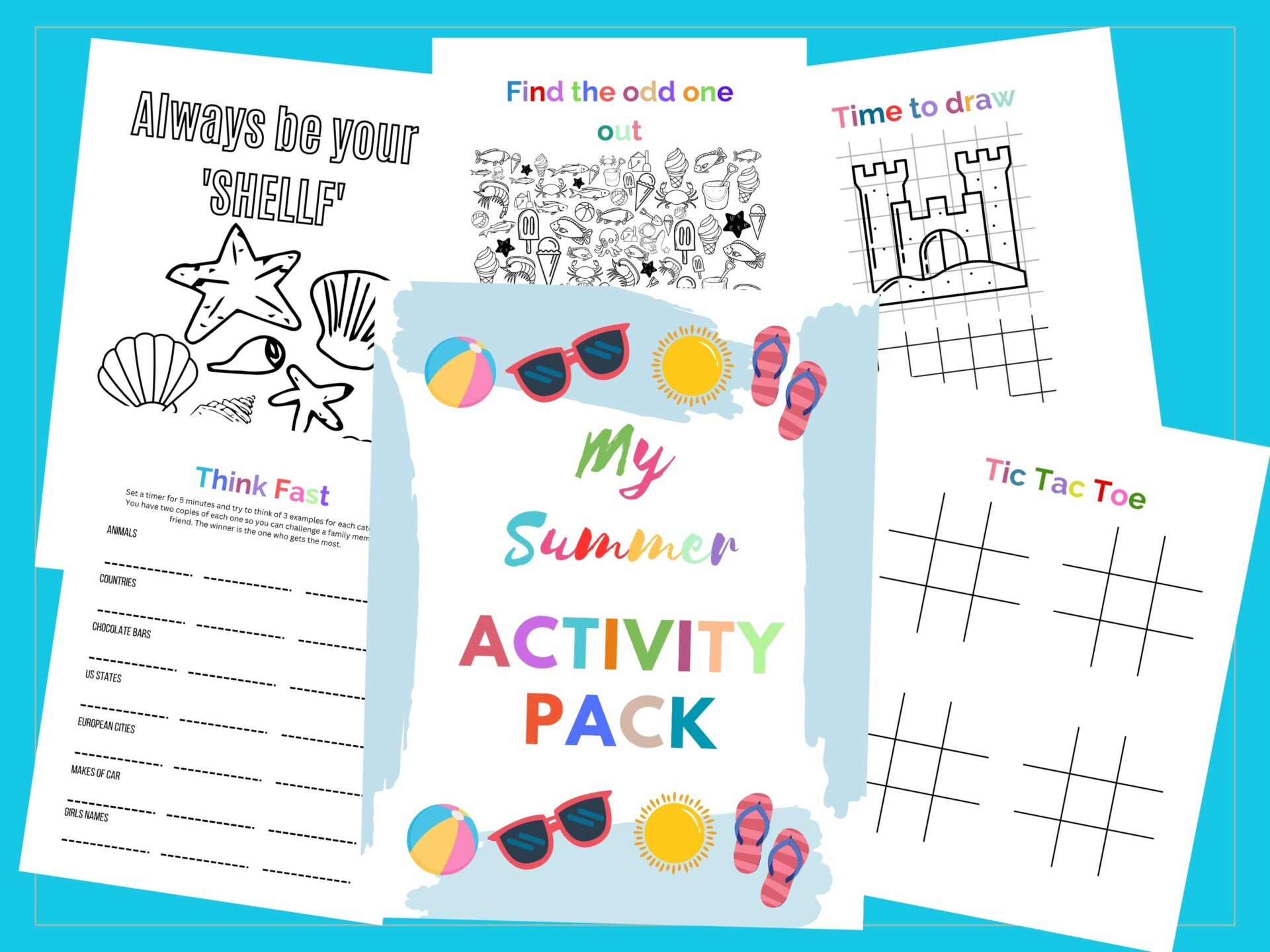 Summer activity pack for kids